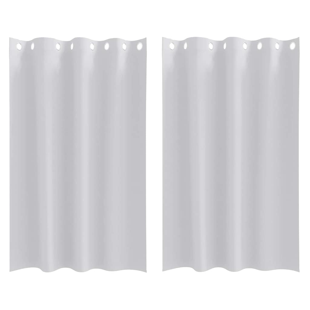 vidaXL Κουρτίνες 2 pcs Ανοιχτό Γκρι 175 x 140 εκ. Πολυεστέρας