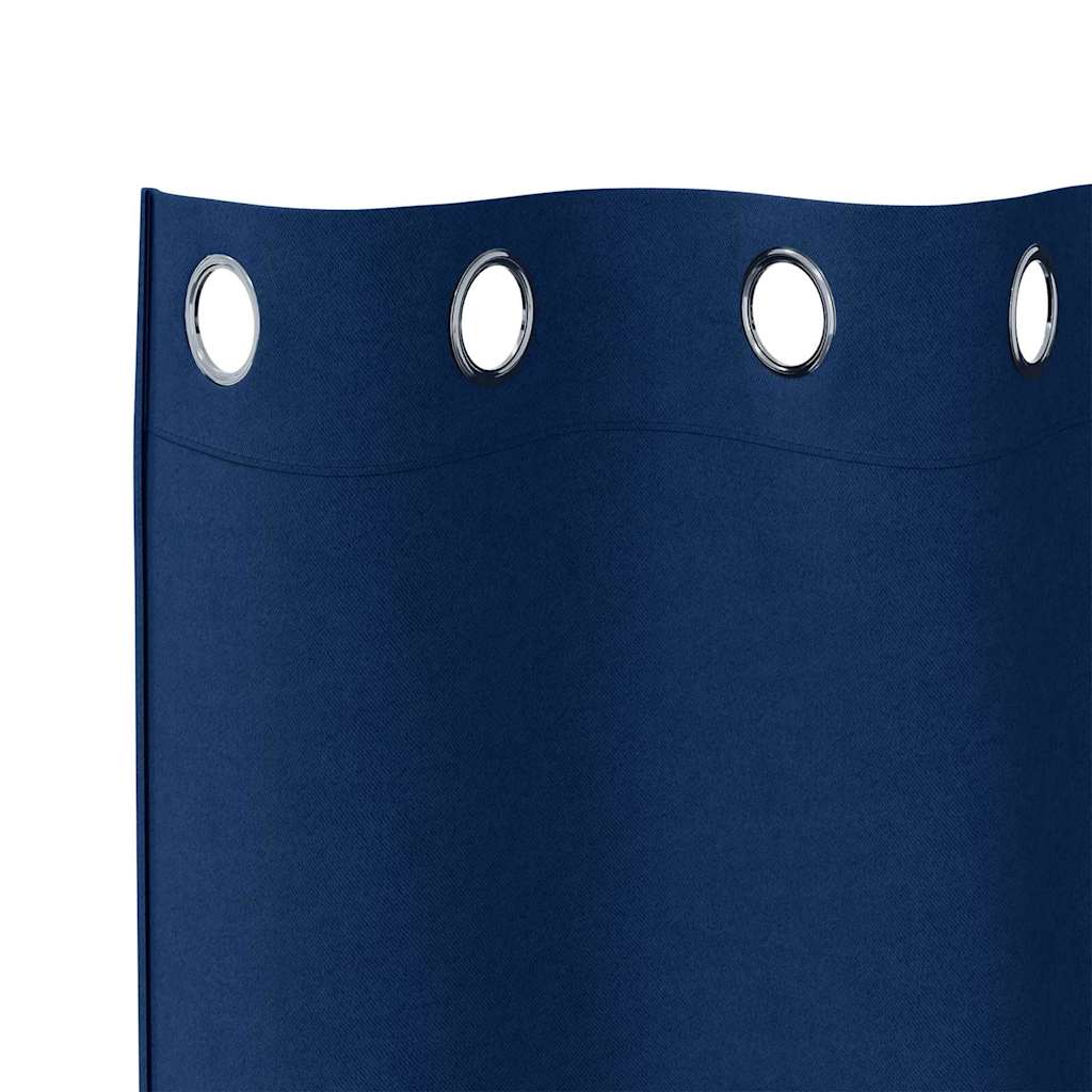 vidaXL Κουρτίνες 2 pcs Σκούρο Μπλε 245 x 140 εκ. Πολυεστέρας