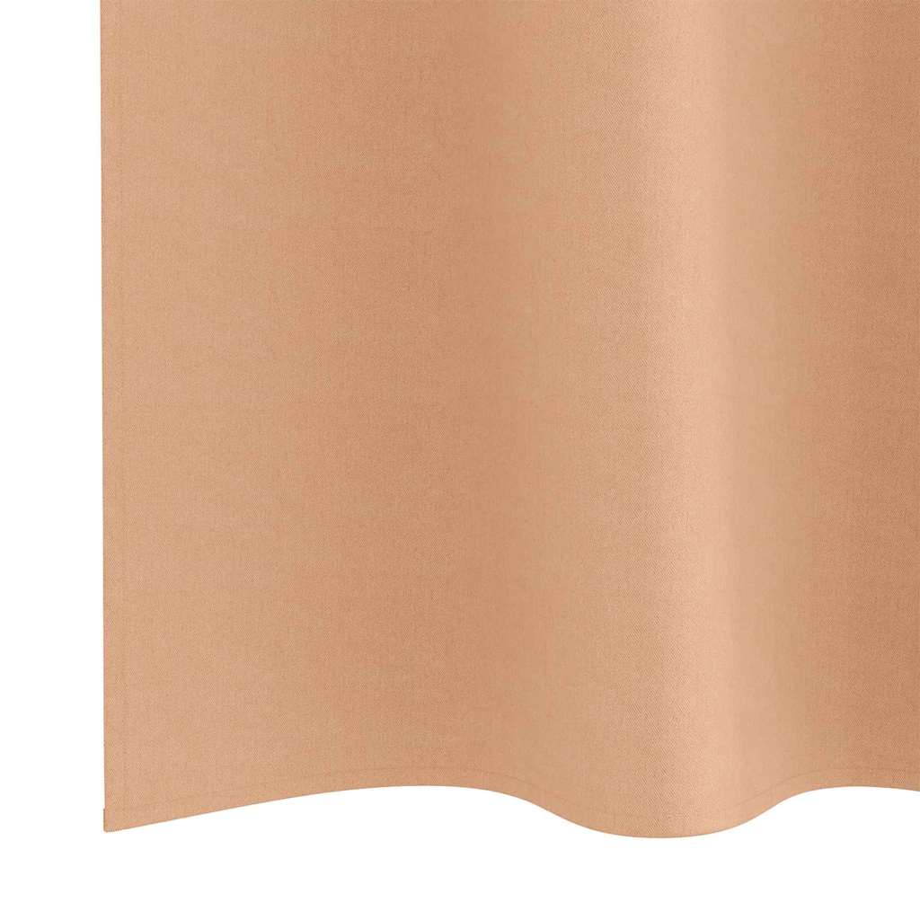 vidaXL Κουρτίνες 2 pcs Ανοιχτό καφέ 245 x 140 εκ. Πολυεστέρας