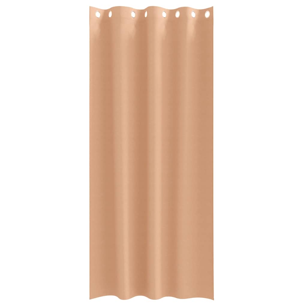 vidaXL Κουρτίνες 2 pcs Ανοιχτό καφέ 245 x 140 εκ. Πολυεστέρας