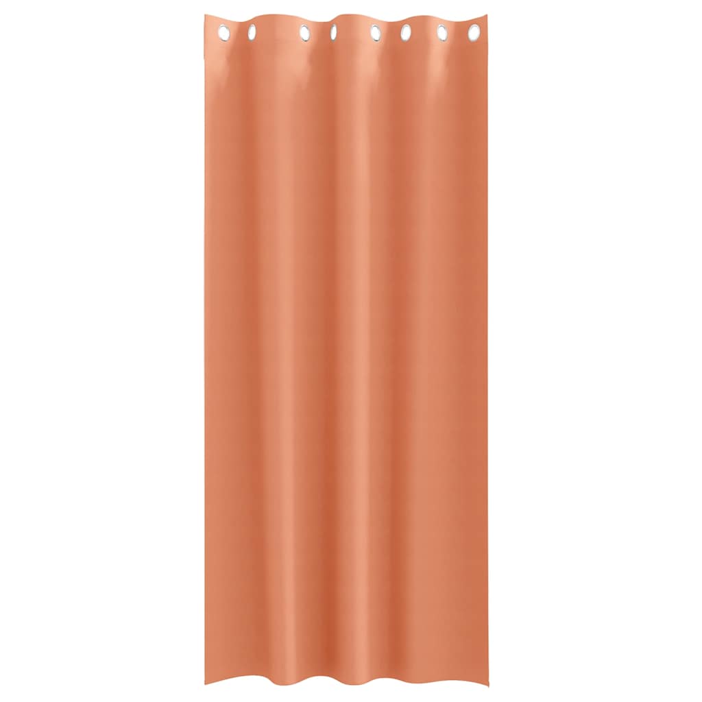 vidaXL Κουρτίνες με κουρτίνες 2 pcs Τερακότα 245 x 140 εκ. Πολυεστέρας