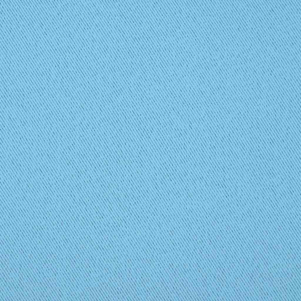 vidaXL Κουρτίνες με κουρτίνες 2 pcs Γαλάζιο 225 x 140 εκ. Πολυεστέρας