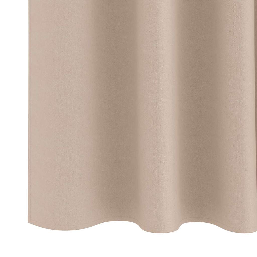 vidaXL Κουρτίνες με κουρτίνες 2 pcs Taupe 245 x 140 εκ. Πολυεστέρας