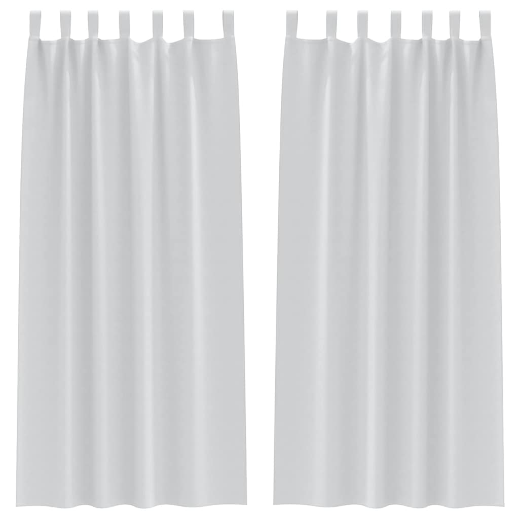 vidaXL Κουρτίνες 2 pcs Ανοιχτό Γκρι 260 x 140 εκ. Πολυεστέρας