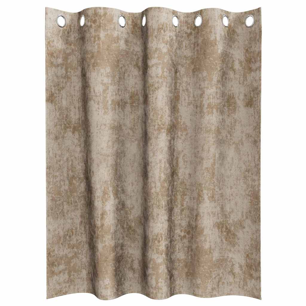 vidaXL Βελούδινες Κουρτίνες 2 τμχ. Μπρονζέ 140 x 140 cm Βελούδο