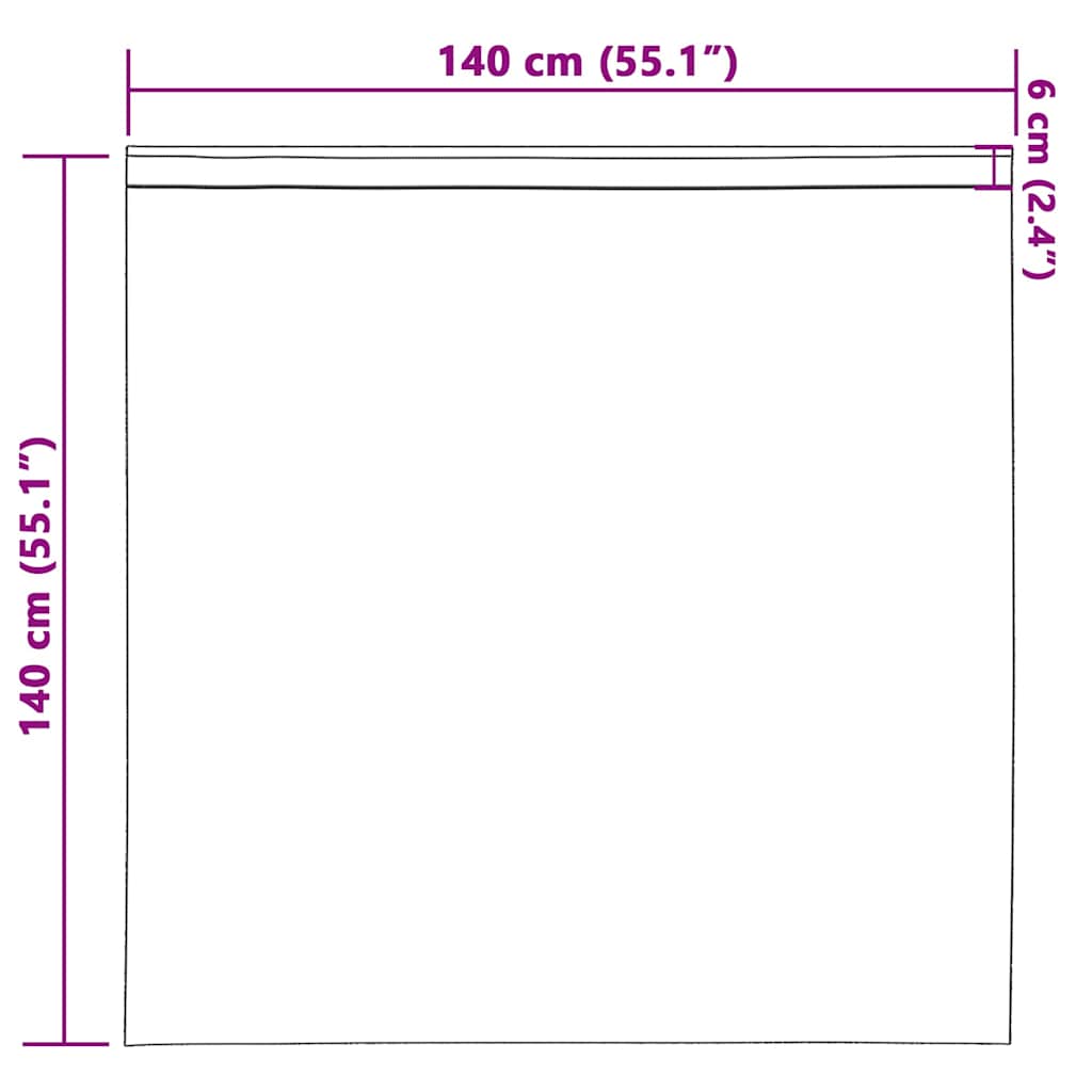 vidaXL Βελούδινες Κουρτίνες 2 τμχ. Κρεμ 140 x 140 cm Βελούδο