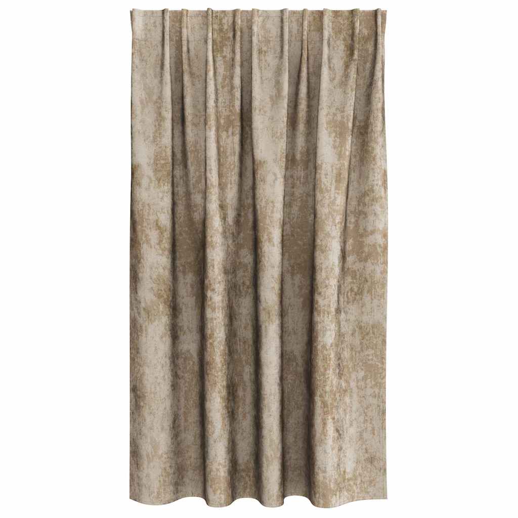 vidaXL Βελούδινες Κουρτίνες 2 τμχ. Μπρονζέ 140 x 140 cm Βελούδο