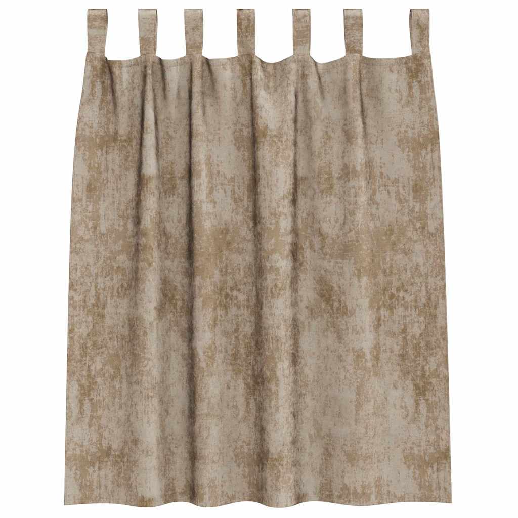 vidaXL Βελούδινες Κουρτίνες 2 τμχ. Μπρονζέ 140 x 140 cm Βελούδο