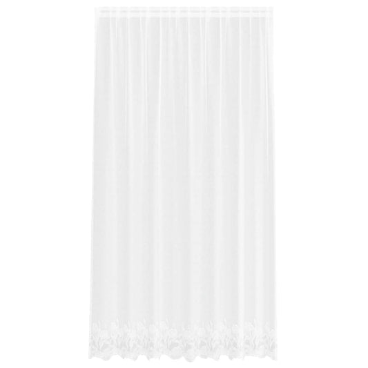 vidaXL Κουρτίνες με κουρτίνες Floral Λευκό 200 x 220 cm Πολυεστέρας