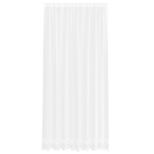 vidaXL Κουρτίνες με κουρτίνες Floral Λευκό 200 x 280 εκ. Πολυεστέρας