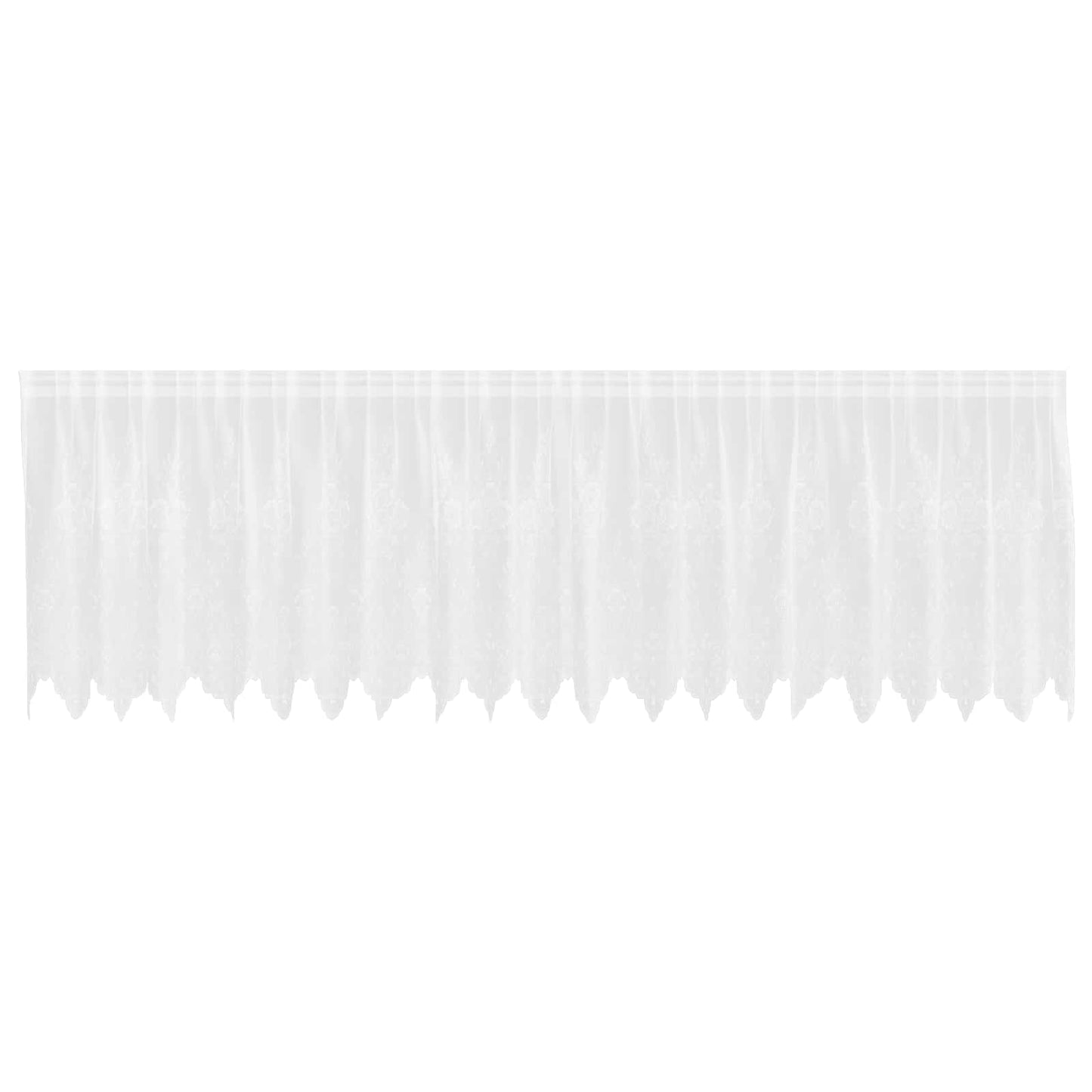 vidaXL Κουρτίνα Δαντέλας με κουρτίνες Λευκό 80 x 500 cm Πολυεστέρας
