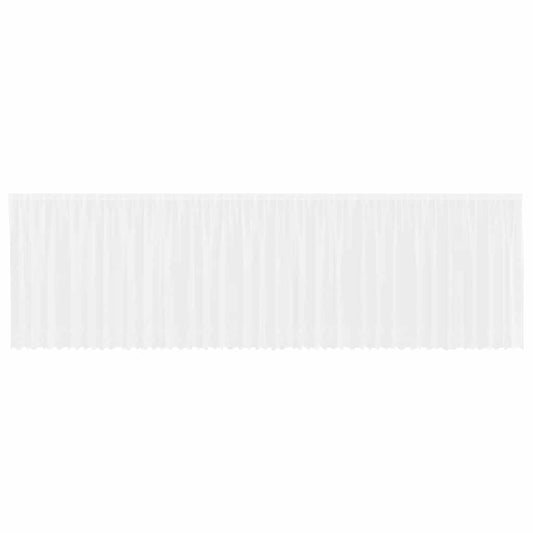 vidaXL Κουρτίνες με κουρτίνες Floral Λευκό 900 x 160 εκ. Πολυεστέρας