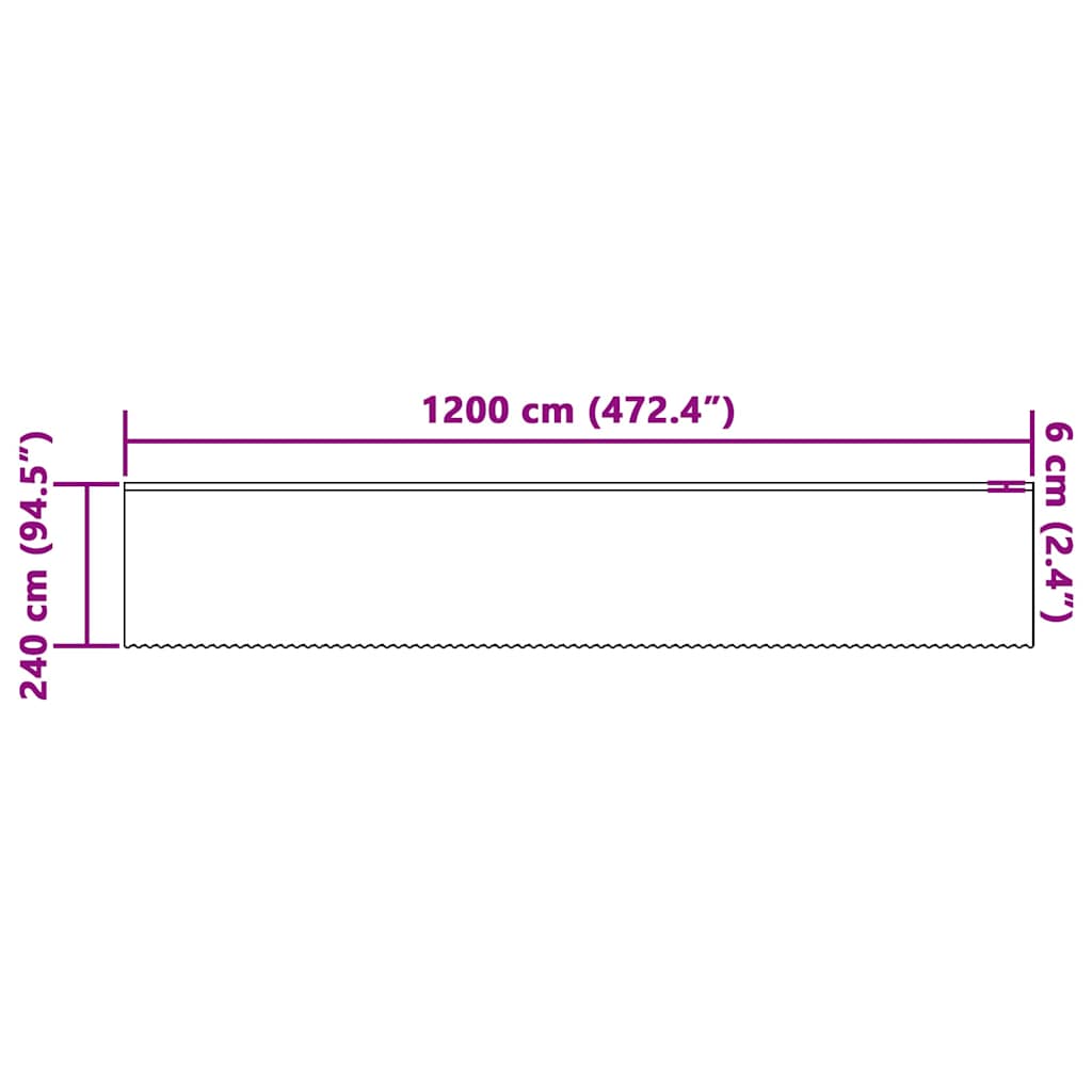 vidaXL Κουρτίνες με κουρτίνες Floral Λευκό 1200 x 240 εκ. Πολυεστέρας