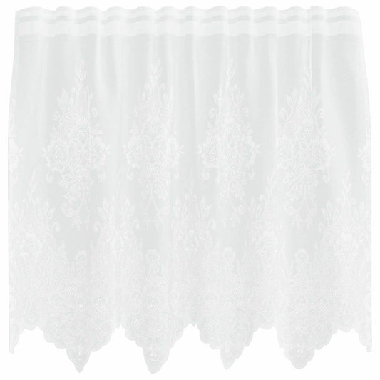 vidaXL Κουρτίνες με κουρτίνες Λευκό 150 x 80 cm Πολυεστέρας