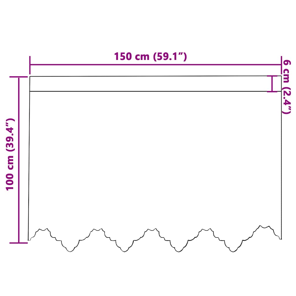vidaXL Κουρτίνες με κουρτίνες Floral Λευκό 150 x 100 cm Πολυεστέρας