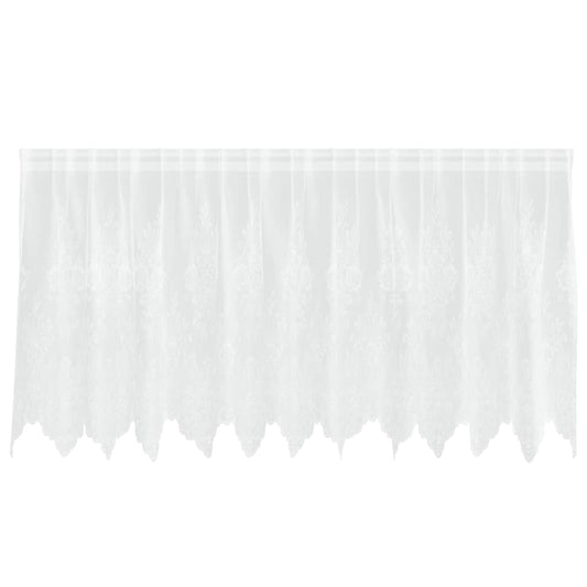 vidaXL Κουρτίνες με κουρτίνες Λευκό 300 x 80 εκ. Πολυεστέρας