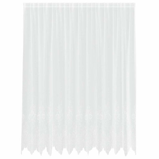 vidaXL Κουρτίνες με κουρτίνες Λευκό 500x100cm Πολυεστέρας