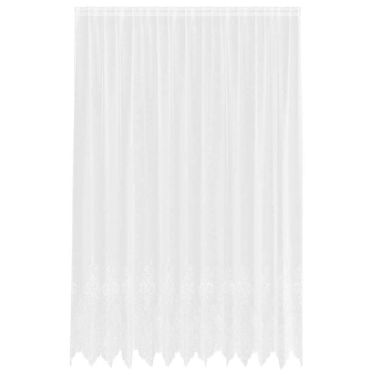 vidaXL Κουρτίνες με κουρτίνες Λευκό 500x100cm Πολυεστέρας