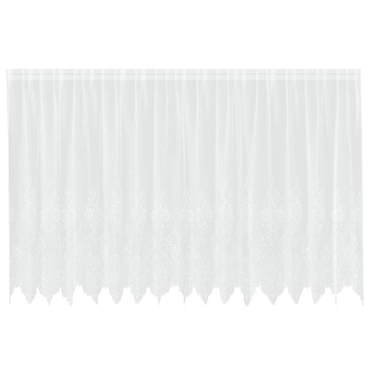 vidaXL Κουρτίνες με κουρτίνες Λευκό 500x100cm Πολυεστέρας