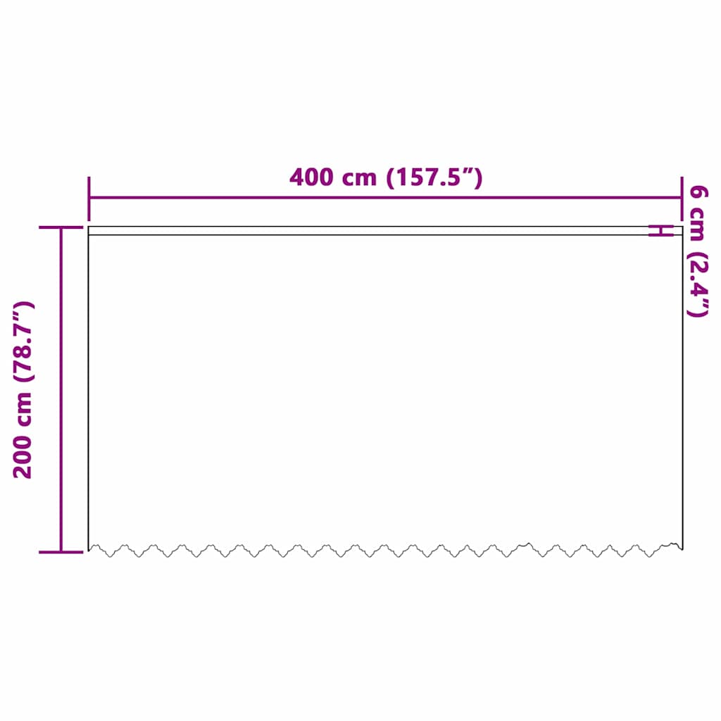 vidaXL Κουρτίνα Δαντέλας με κουρτίνες Λευκό 400x200cm Πολυεστέρας