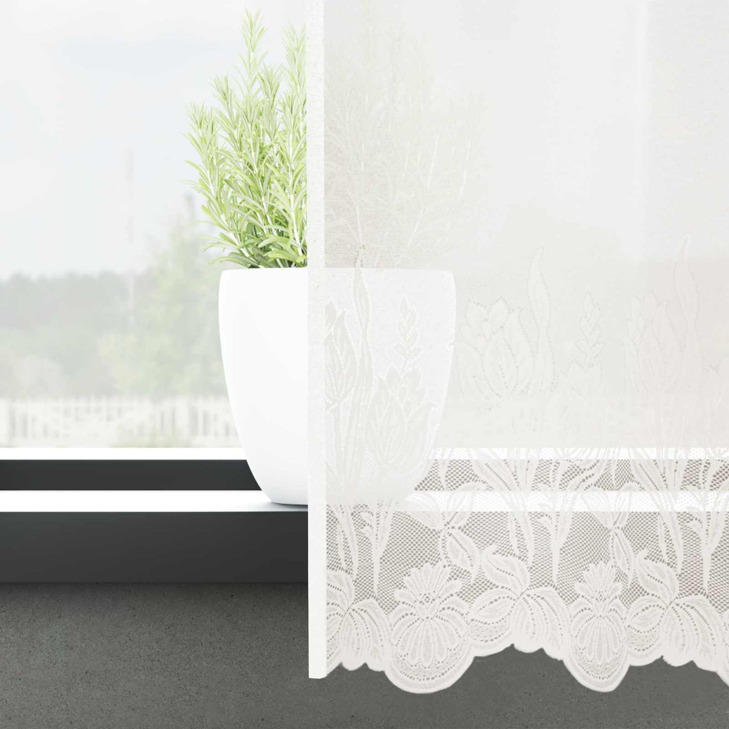 vidaXL Κουρτίνες με κουρτίνες Λευκό 500x100cm Πολυεστέρας