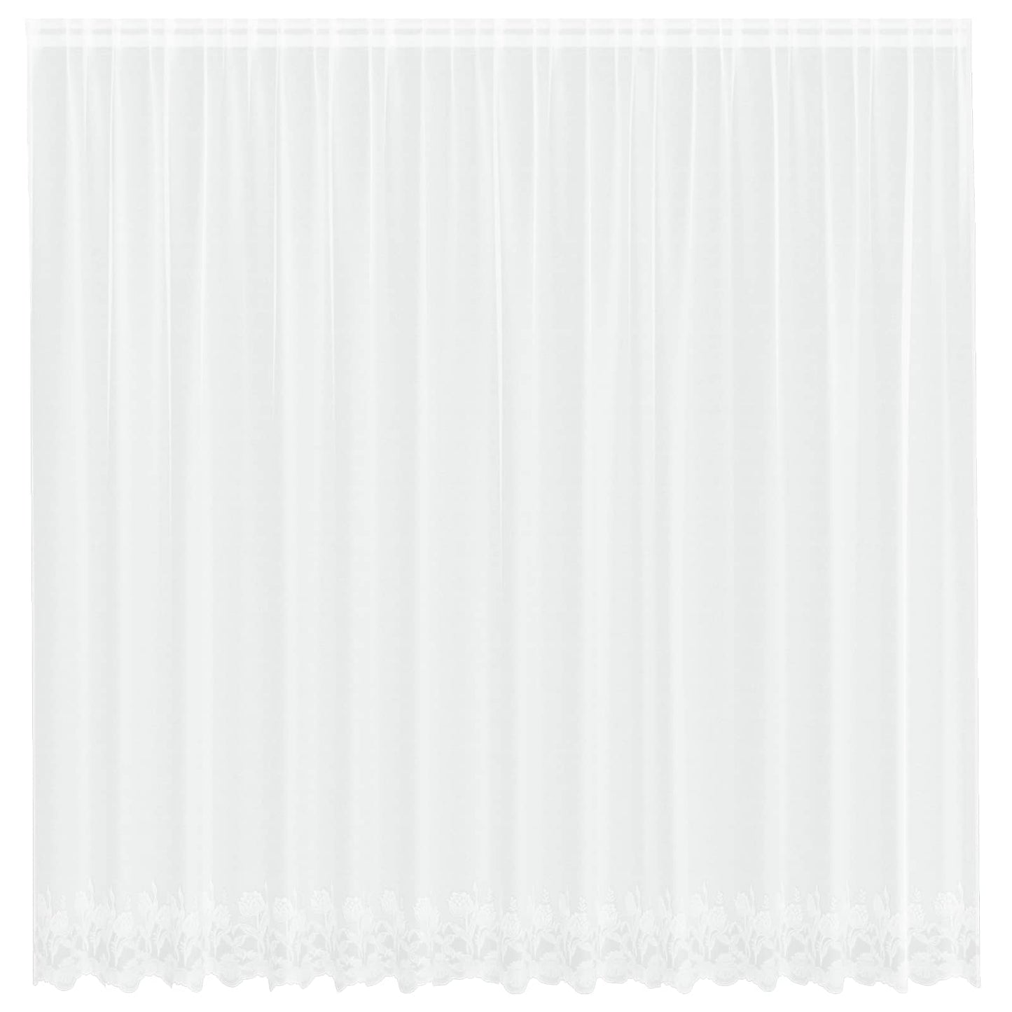 vidaXL Κουρτίνες με κουρτίνες Λευκό 500x100cm Πολυεστέρας