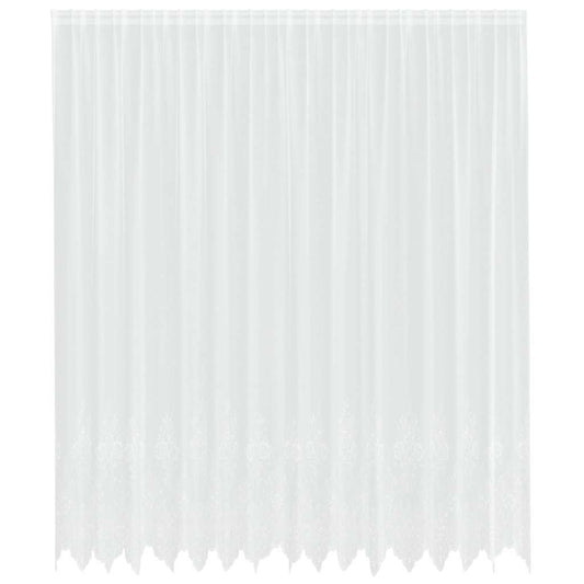 vidaXL Κουρτίνες με κουρτίνες Λευκό 500x100cm Πολυεστέρας