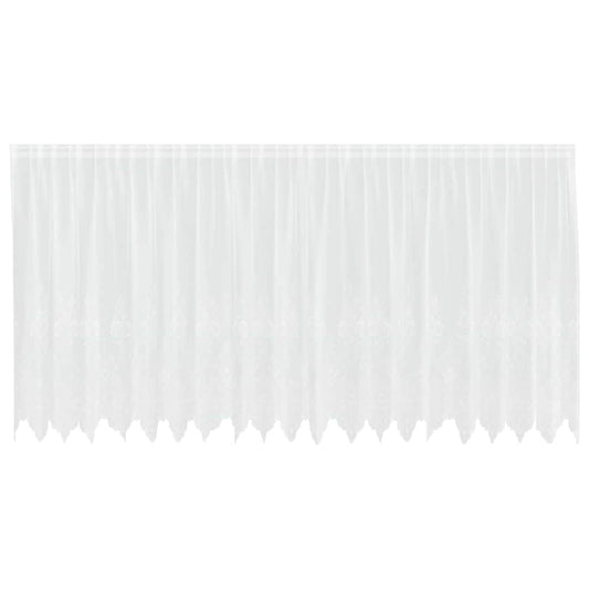 vidaXL Κουρτίνες με κουρτίνες Λευκό 500x100cm Πολυεστέρας