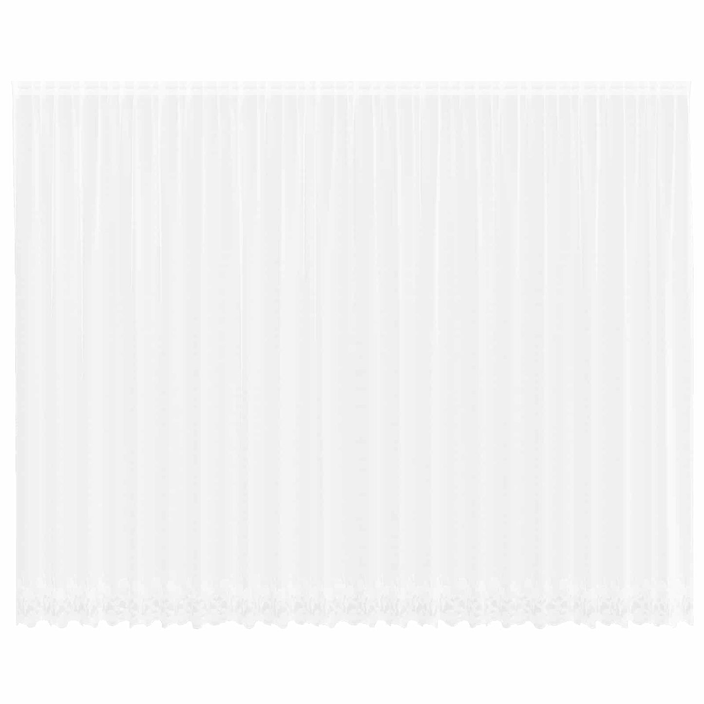 vidaXL Κουρτίνες με κουρτίνες Λευκό 500x100cm Πολυεστέρας