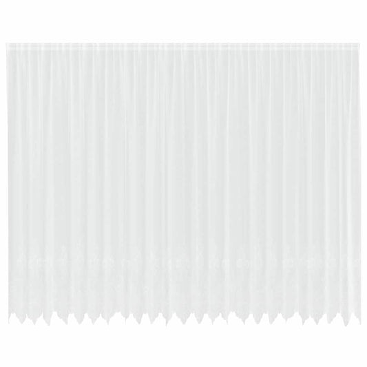 vidaXL Κουρτίνες με κουρτίνες Λευκό 500x100cm Πολυεστέρας