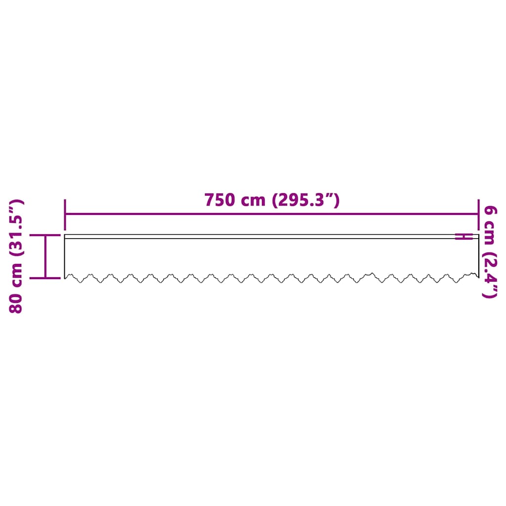 vidaXL Κουρτίνες με κουρτίνες Άλλο Λευκό 750 x 80 εκ. Πολυεστέρας