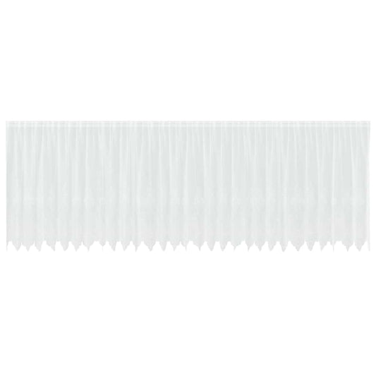 vidaXL Κουρτίνες με κουρτίνες Λευκό 500x100cm Πολυεστέρας