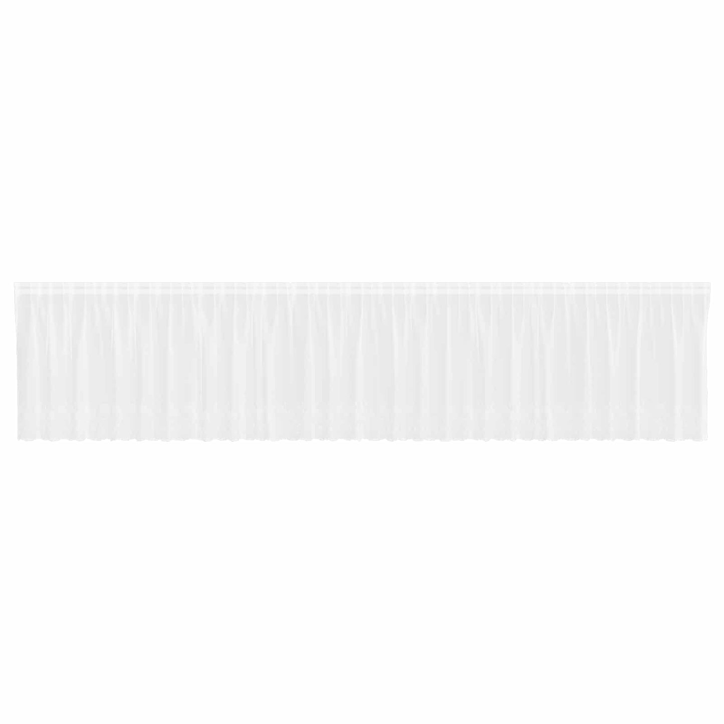 vidaXL Κουρτίνες με κουρτίνες Λευκό 500x100cm Πολυεστέρας