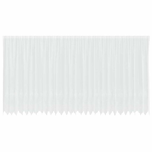 vidaXL Κουρτίνα Δαντέλας με κουρτίνες Λευκό 750x200cm Πολυεστέρας