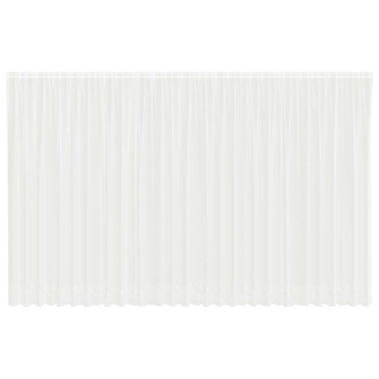 vidaXL Κουρτίνα Δαντέλας με κουρτίνες Λευκό 280 x 750 εκ Πολυεστέρας
