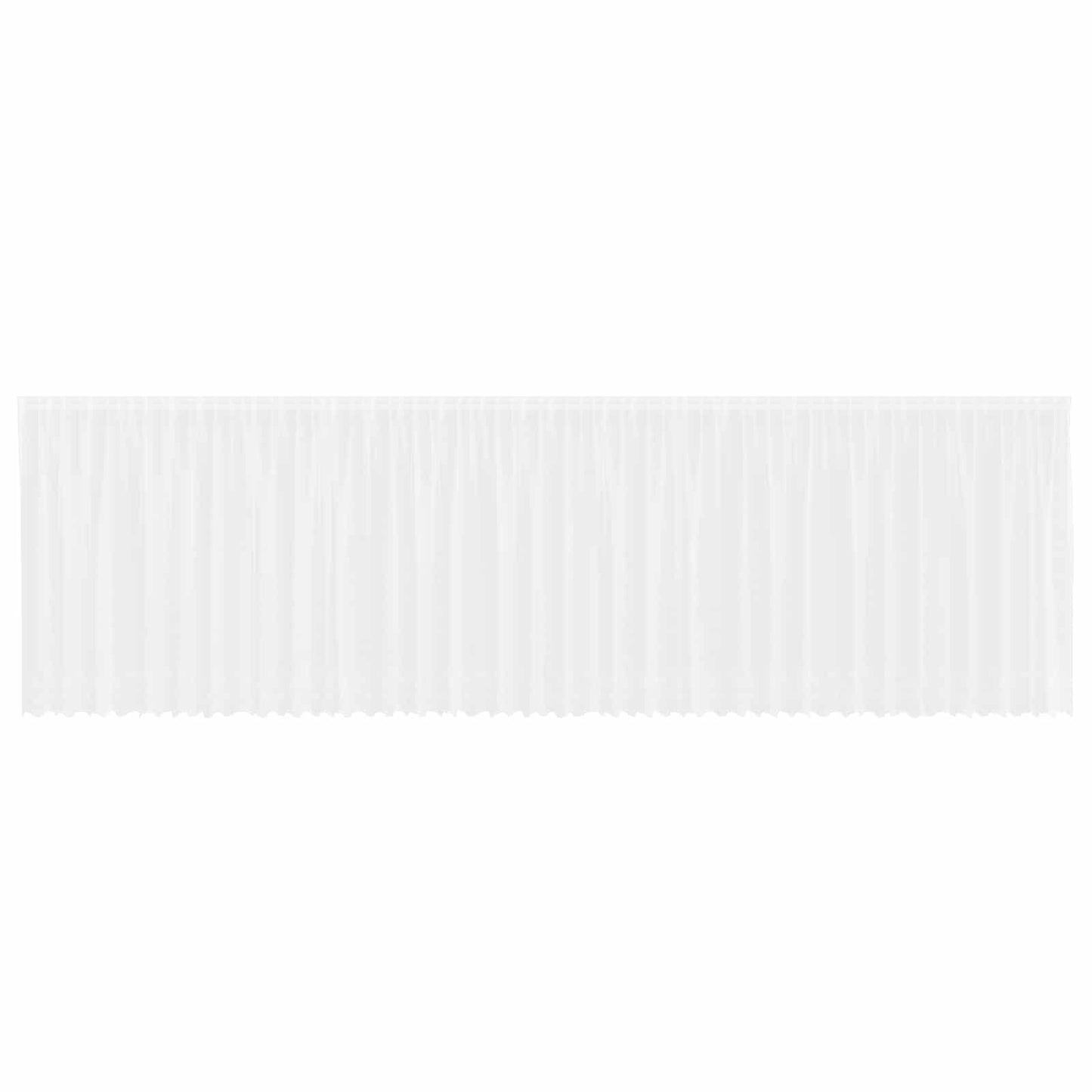 vidaXL Κουρτίνες με κουρτίνες Λευκό 500x100cm Πολυεστέρας