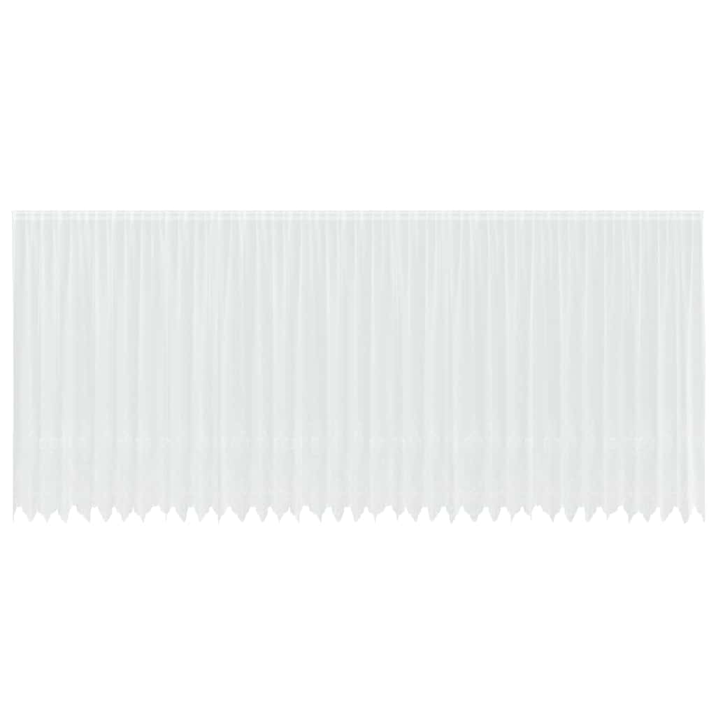 vidaXL Κουρτίνες με κουρτίνες Λευκό 500x100cm Πολυεστέρας