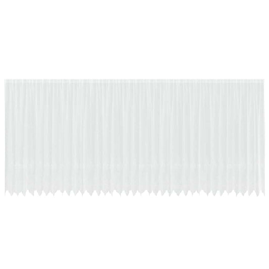 vidaXL Κουρτίνες με κουρτίνες Λευκό 500x100cm Πολυεστέρας