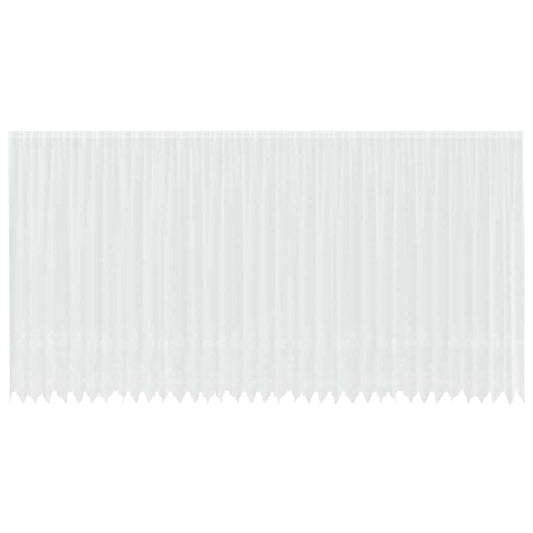 vidaXL Κουρτίνες με κουρτίνες Λευκό 500x100cm Πολυεστέρας