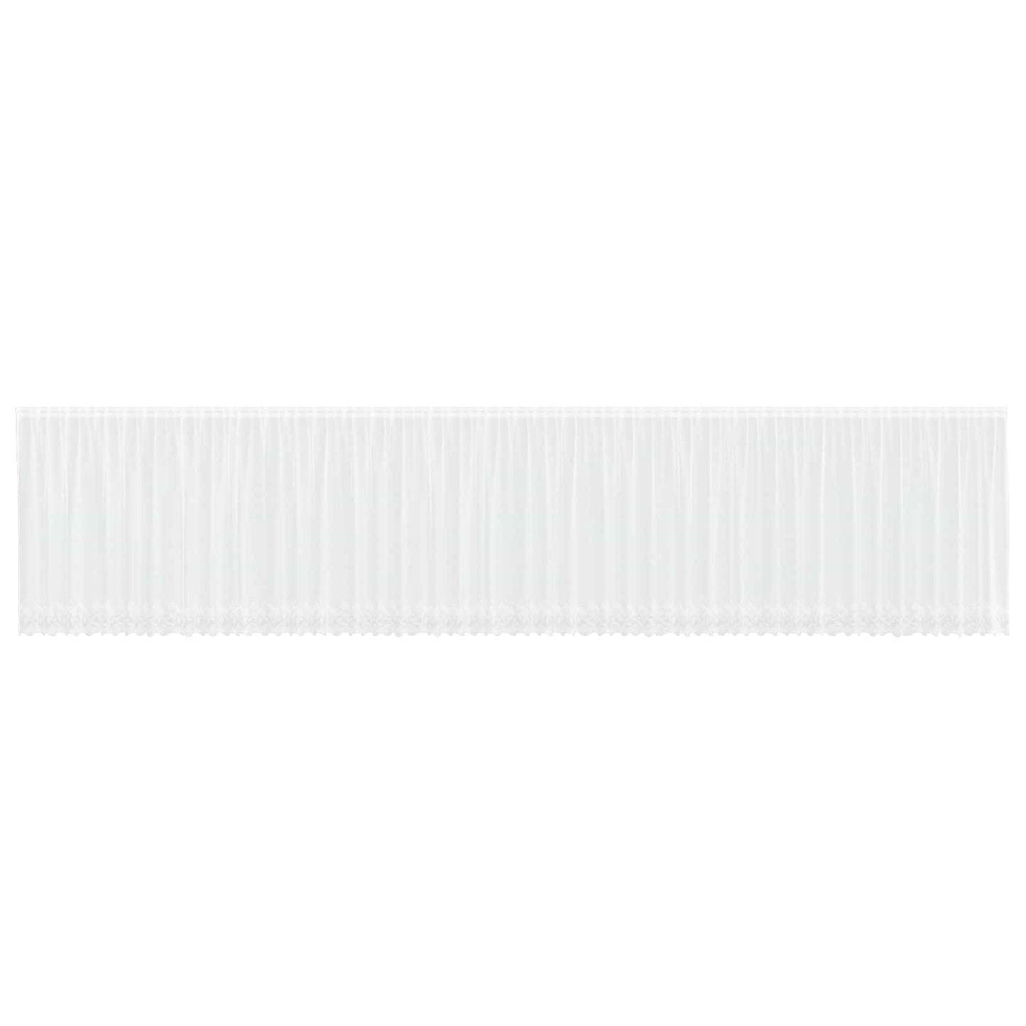 vidaXL Κουρτίνες με κουρτίνες Λευκό 500x100cm Πολυεστέρας