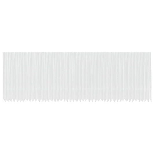 vidaXL Κουρτίνες με κουρτίνες Λευκό 500x100cm Πολυεστέρας