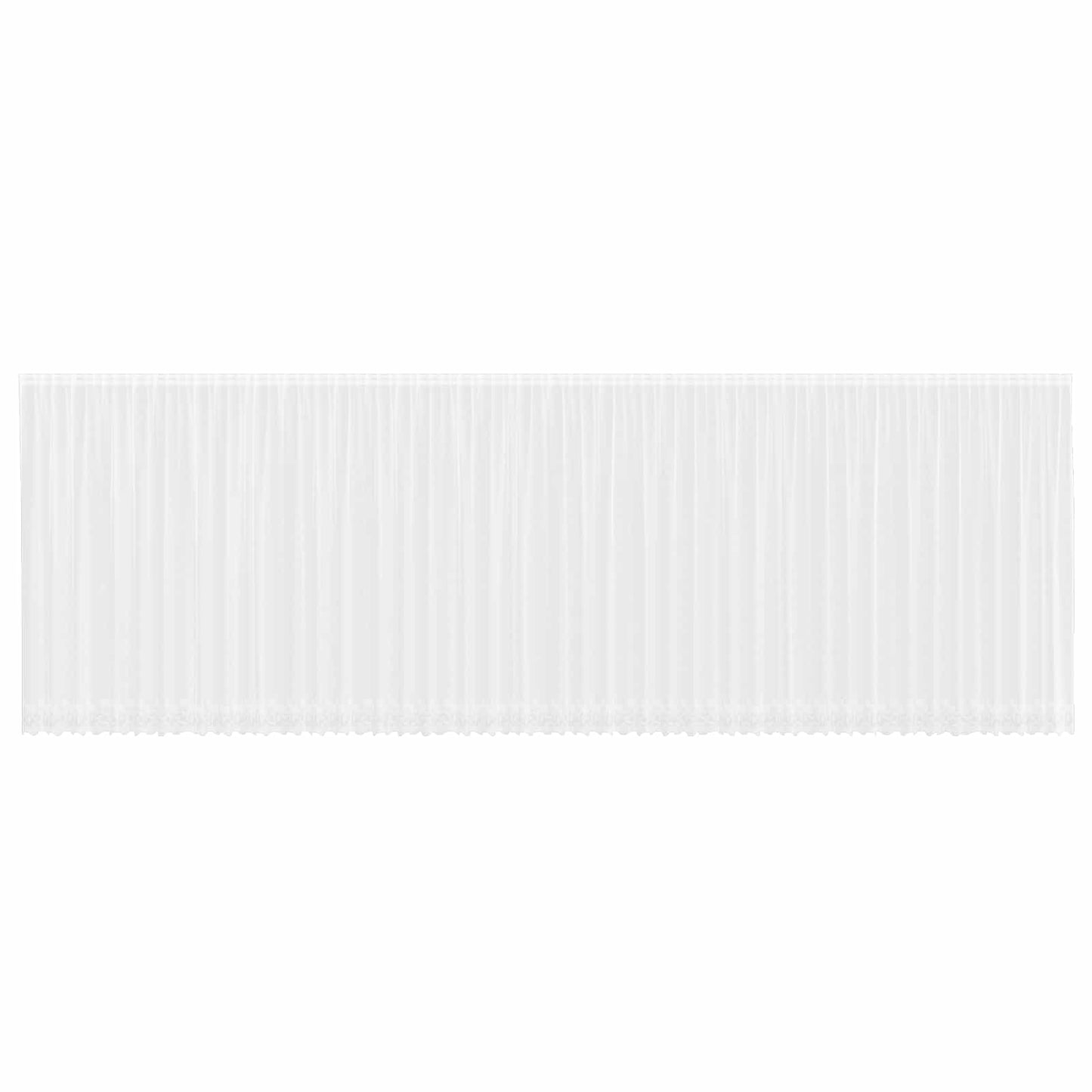 vidaXL Κουρτίνα Δαντέλας με κουρτίνες Λευκό 245 x 1200 εκ Πολυεστέρας