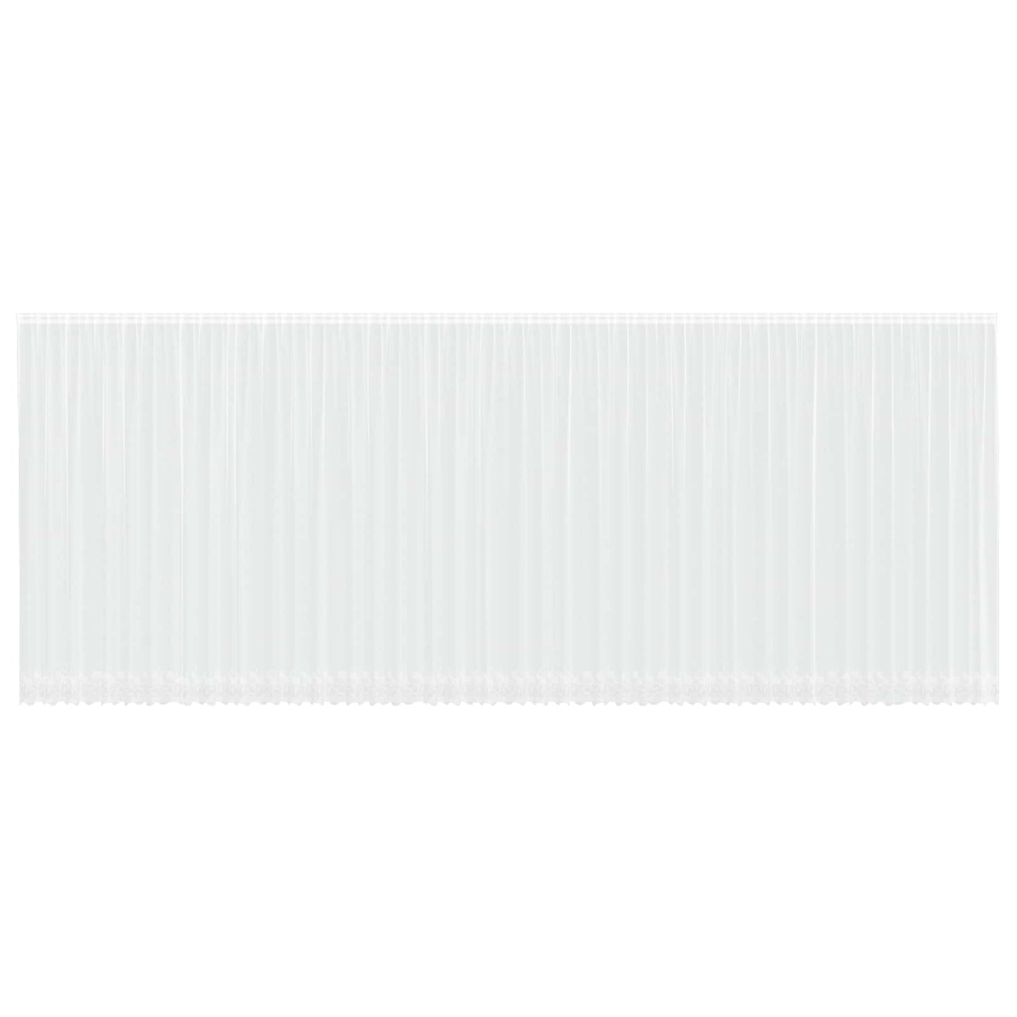 vidaXL Κουρτίνα Δαντέλας με κουρτίνες Λευκό 260 x 1200 εκ Πολυεστέρας