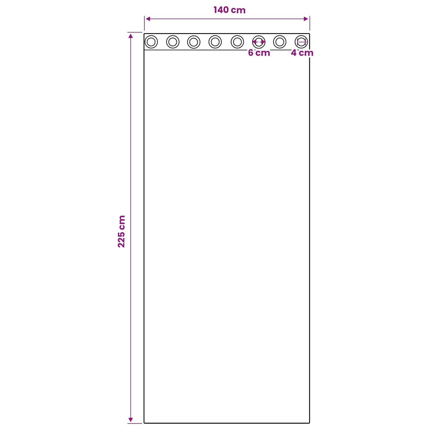 vidaXL Κουρτίνα βυσσινί 2 τμχ. Άμμος 225 x 140 εκ. Πολυεστέρας