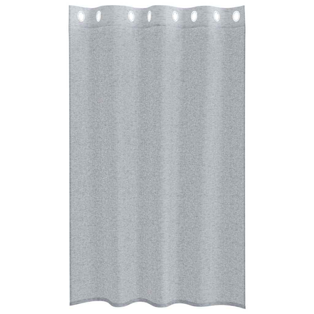 vidaXL Κουρτίνες 2 pcs Σκούρο γκρι 140 x 175 εκ. Πολυεστέρας