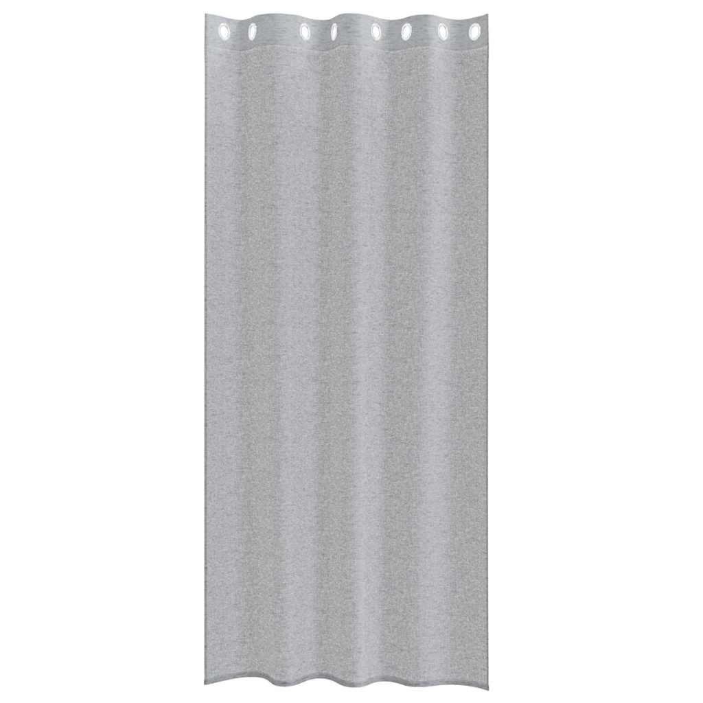 vidaXL Κουρτίνες 2 pcs Σκούρο γκρι 140 x 225 cm Πολυεστέρας