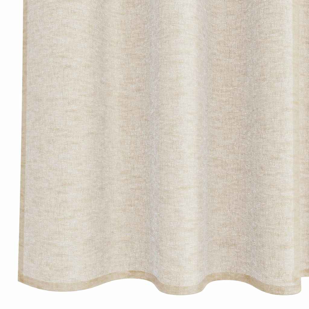 vidaXL Κουρτίνα βυσσινί 2 pcs Άμμος 175 x 140 εκ. Πολυεστέρας