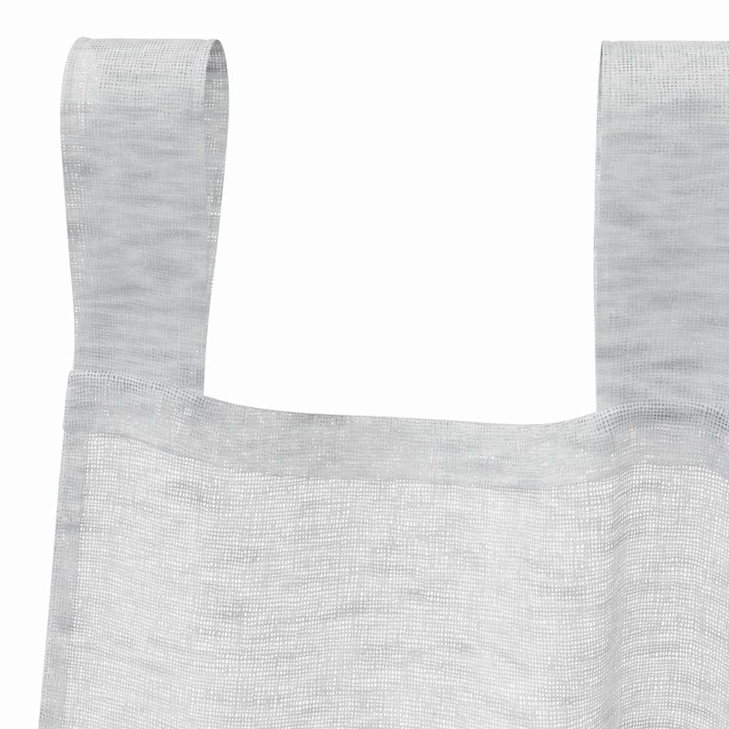 vidaXL Κουρτίνα βυσσινί 2 pcs Ανοιχτό γκρι 245 x 140 εκ. Πολυεστέρας