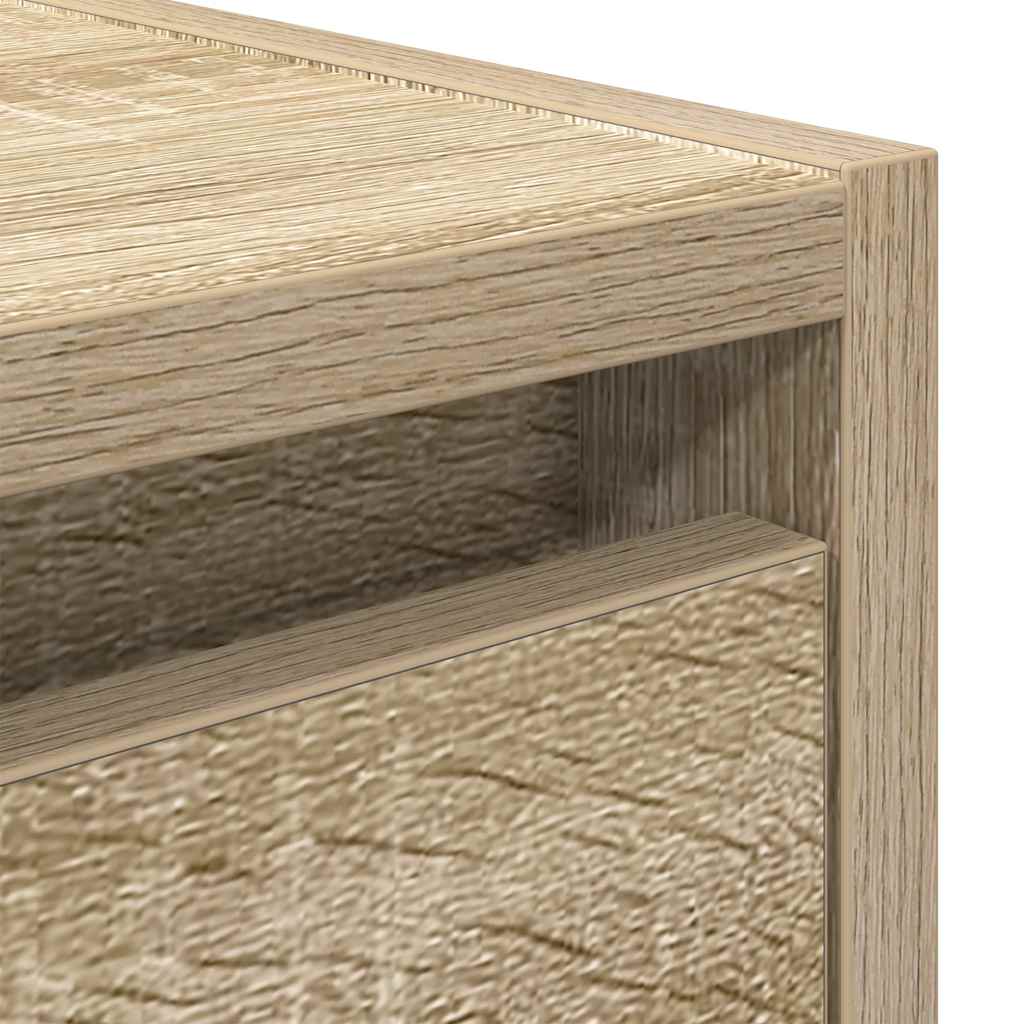 vidaXL Κομοδίνα Επιτοίχια Sonoma Δρυς 38x34x40 εκ.