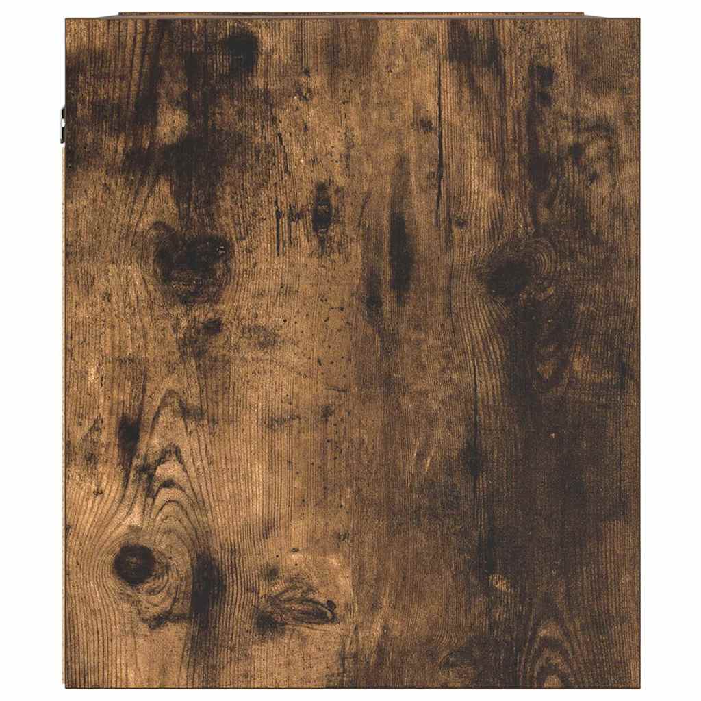 vidaXL Κομοδίνο Επιτοίχιο Καπνιστή Δρυς 38x34x40 εκ.